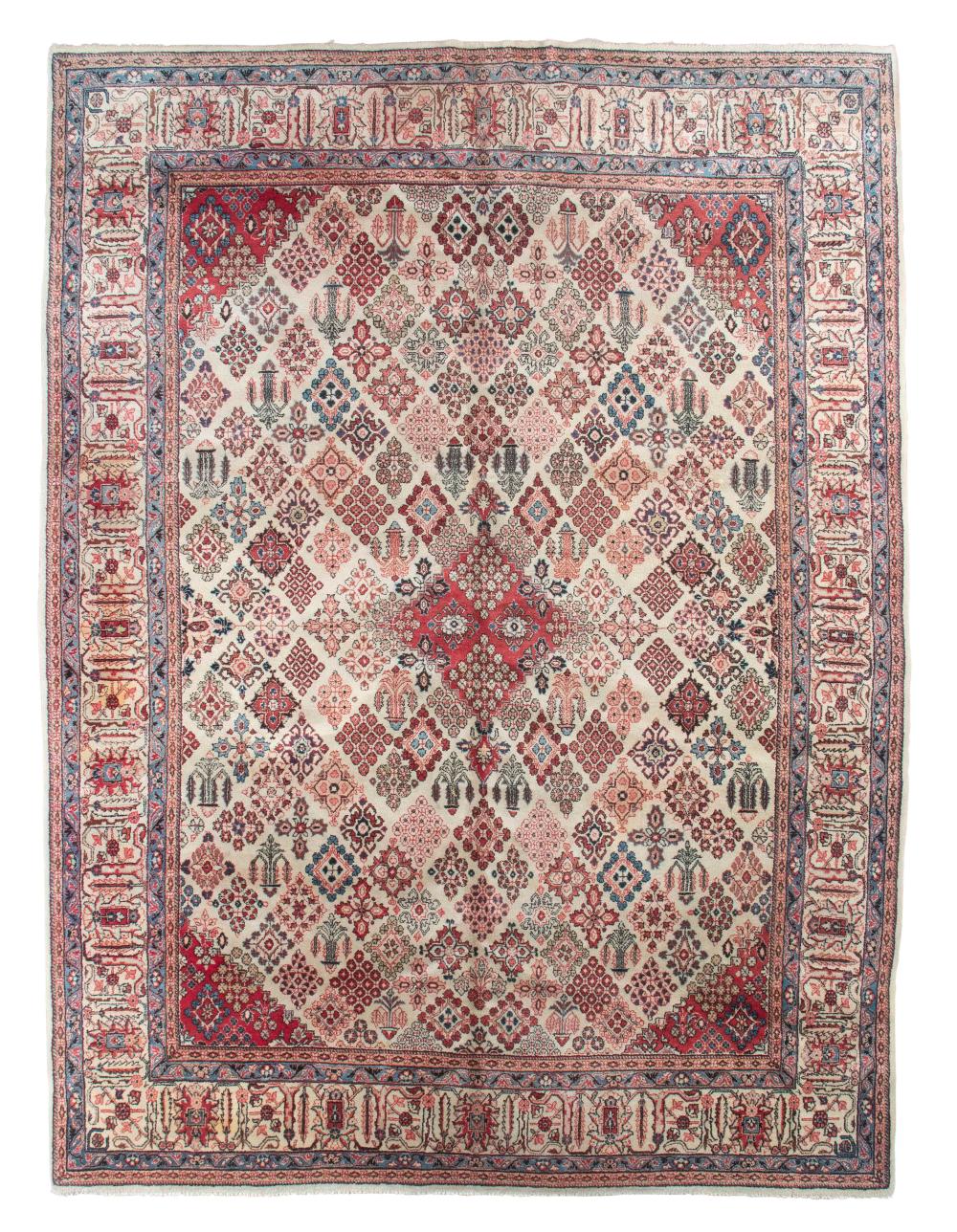 Appraisal: SAROUK RUG X SECOND HALF OF THE TH CENTURYSAROUK RUG