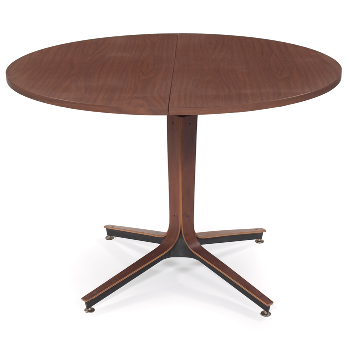 Appraisal: Norman Cherner dining table attribution by Plycraft woodgrain laminate top