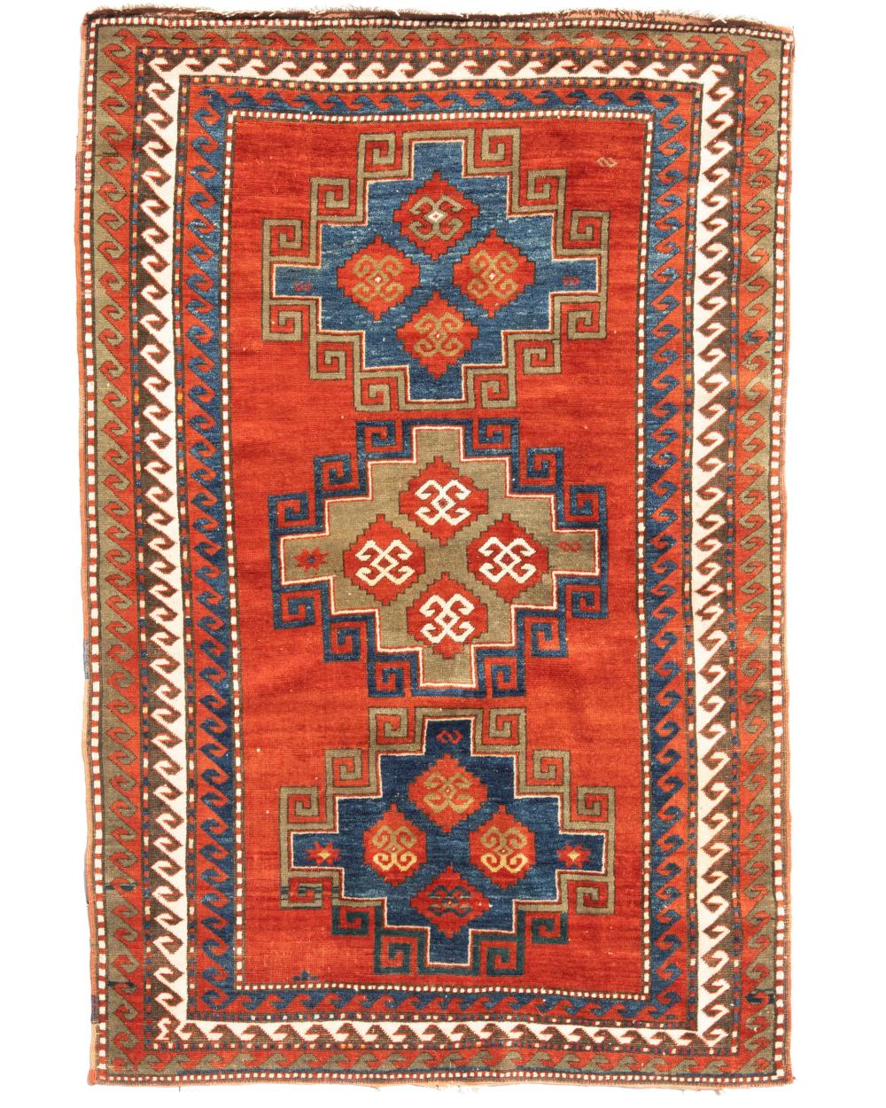 Appraisal: A Caucasian area rug First-Quarter th Century Wool on wool