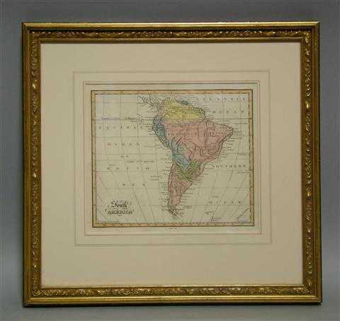 Appraisal: SOUTH AMERICA Print x in Framed