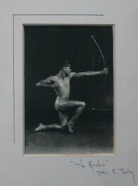 Appraisal: John E Tooley 'The Archer' signed and framed photograph view