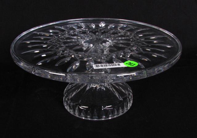 Appraisal: Waterford crystal Lismore pattern pedestal Cake Stand inch diameter