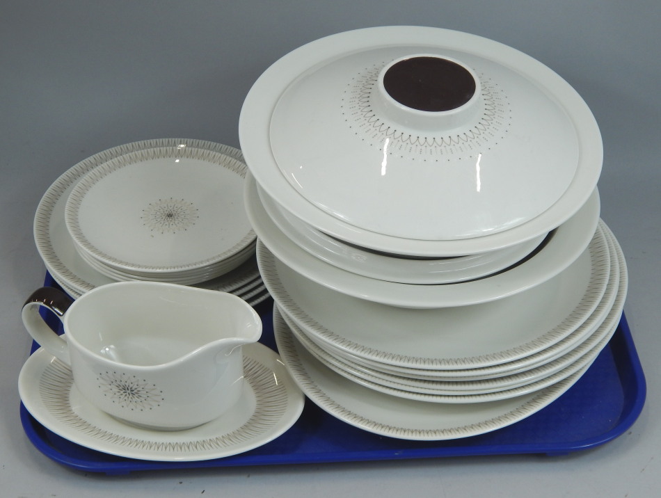 Appraisal: A Royal Doulton Morning Star pattern part dinner service