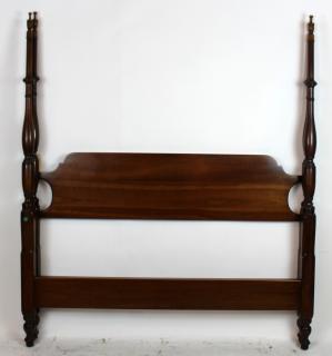 Appraisal: Mahogany full-size -poster bed h x w