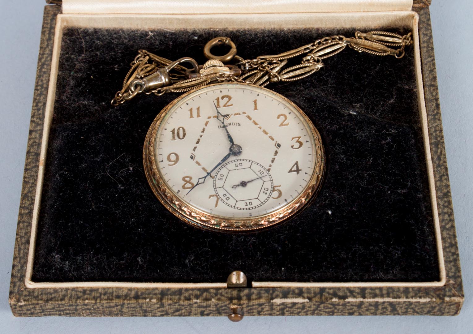 Appraisal: Illinois K gold filled hunting-case pocket watch Illinois Watch Co