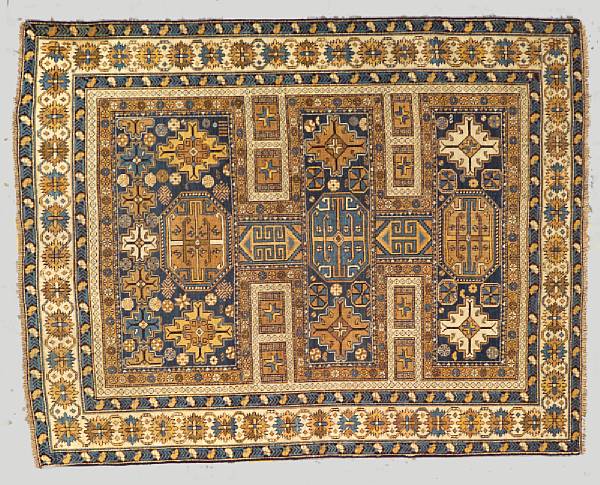 Appraisal: A Shirvan rug Caucasus late th century size approximately ft