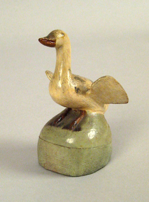 Appraisal: Joseph Moyer Berks County Pennsylvania - carved and painted duck