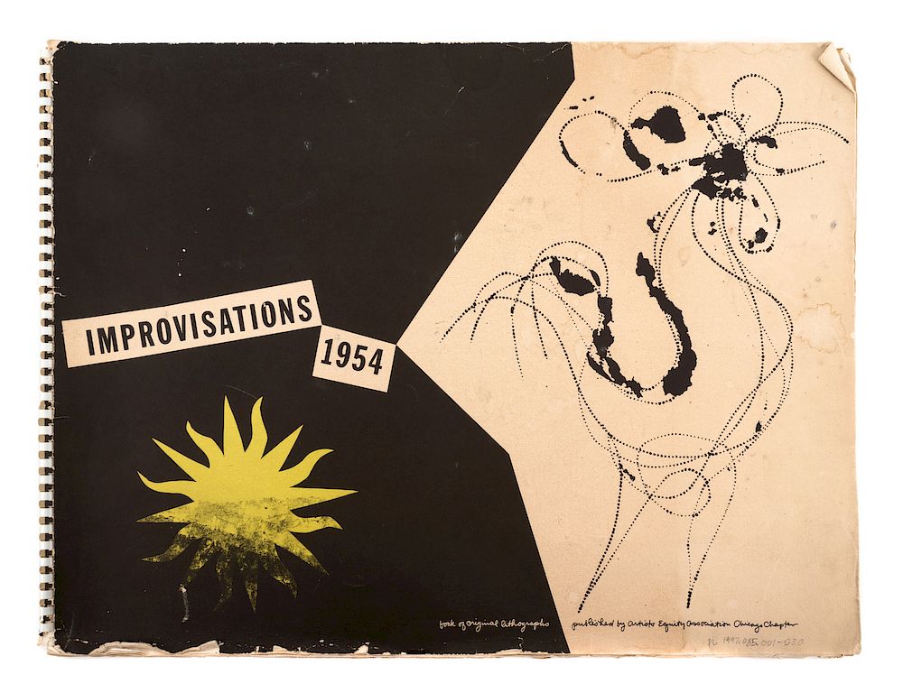 Appraisal: Improvisations book of lithographs published by Artist Equity Association Chicago