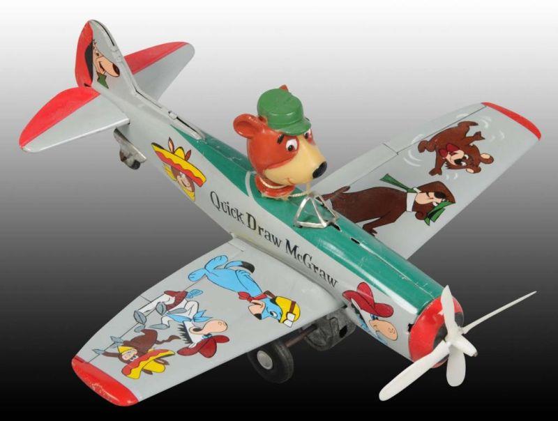 Appraisal: Linemar Yogi Bear Animal Airplane Toy Description Japanese Friction working