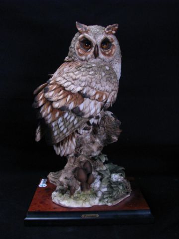 Appraisal: Giuseppe Armani Owl resin sculpture edition of inches tall