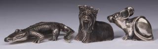 Appraisal: S Kirk Son sterling animal miniatures l Three S Kirk