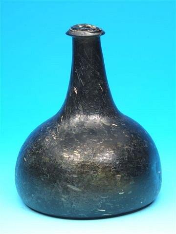 Appraisal: An early th Century English wine bottle of onion form