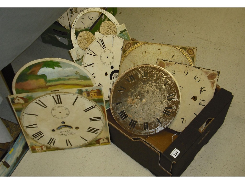 Appraisal: Eight various longcase clock dials