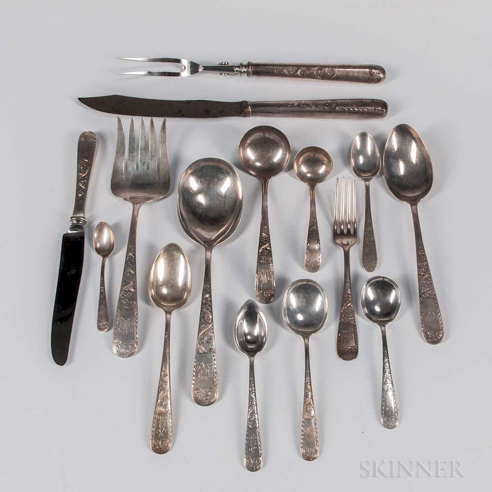 Appraisal: S Kirk and Son Mayflower Pattern Sterling Silver Flatware S