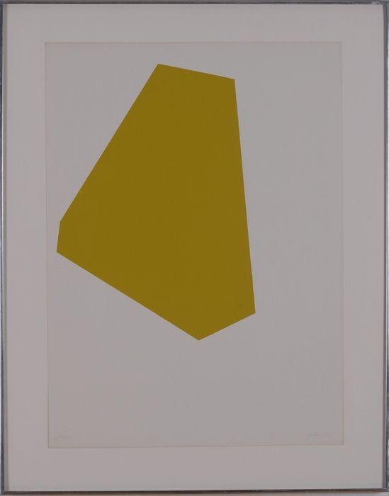 Appraisal: ROBERT GOODNOUGH b FLOATING HEXAGON Lithograph in color numbered signed