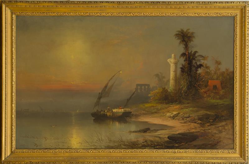 Appraisal: FRANKLIN DULLIN BRISCOE - SUNSET IN THE ORIENT Oil on