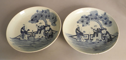 Appraisal: Pair of Chinese export chargers early th c dia