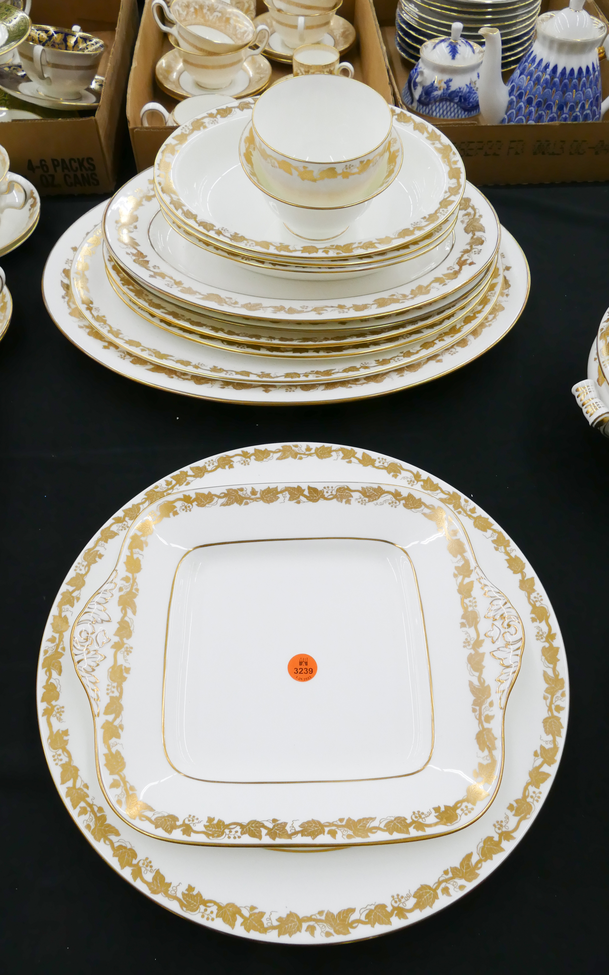 Appraisal: pc Wedgwood 'Whitehall White Rim ' Bone China Serving Plates