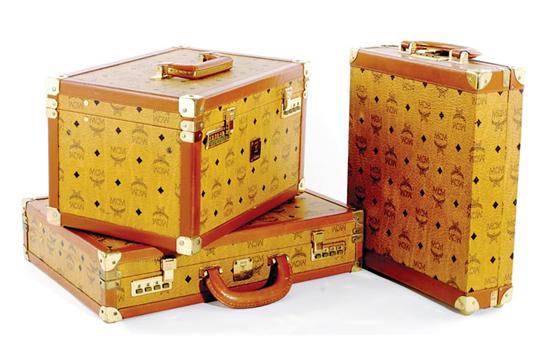 Appraisal: MCM Mode Creation Munich designer travel cases clad in leather