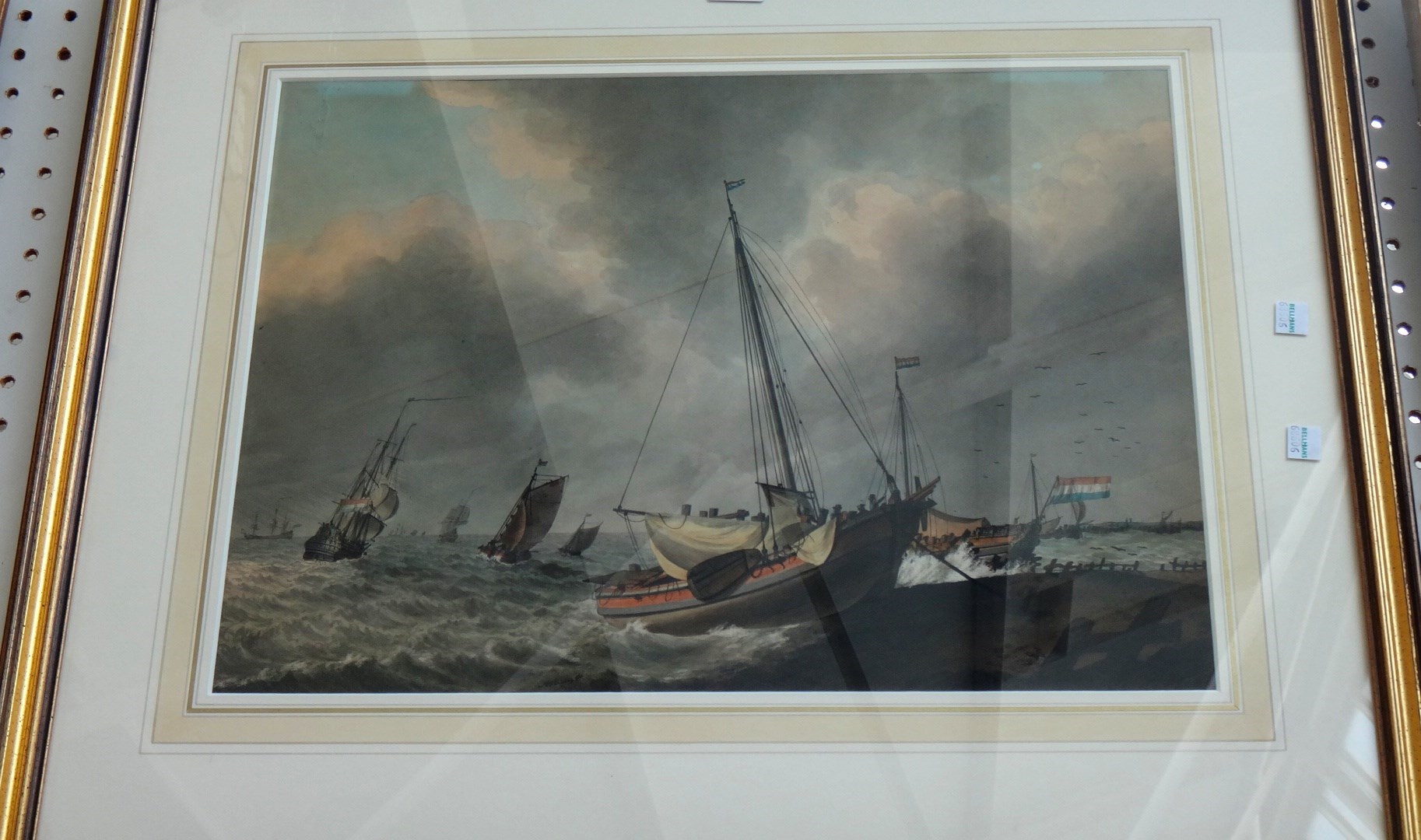 Appraisal: Samuel Atkins - A freshening breeze watercolour signed cm x