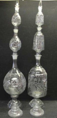 Appraisal: Lot of Stackable Apothecary Bottles Decanters From a Long Island