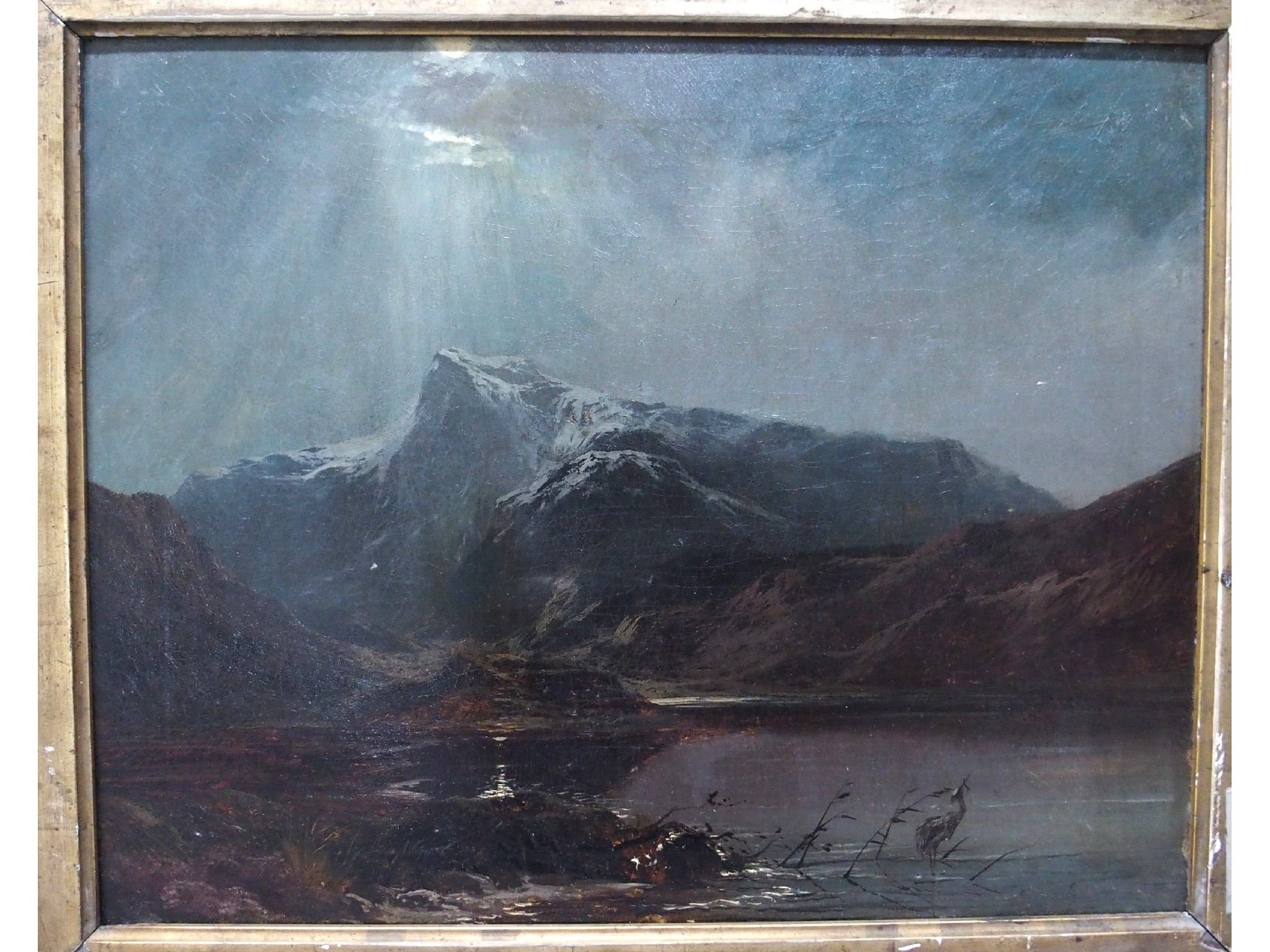 Appraisal: SCOTTISH SCHOOL TH CENTURY Mountainous landscape oil on canvas David