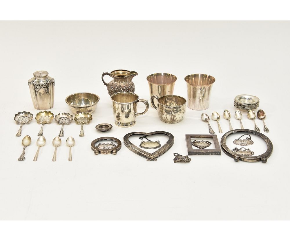 Appraisal: Sterling Silver Grouping Sterling silver to include two cups by