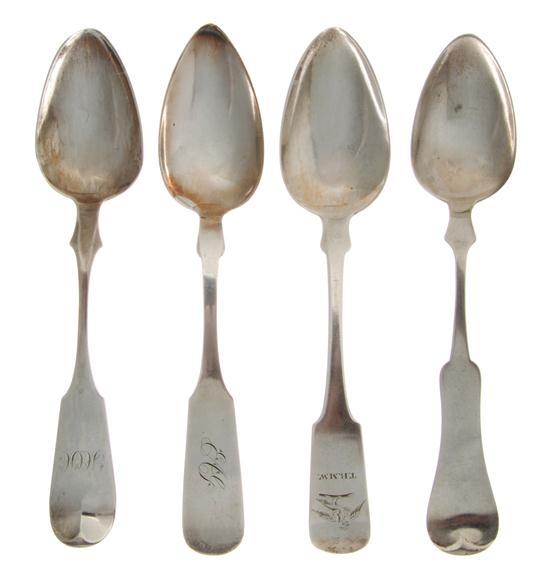 Appraisal: Collection of Fifteen American Sterling and Coin Silver Serving Spoons