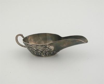 Appraisal: A late th century French sauce or butter boat decorated