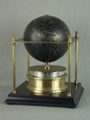 Appraisal: DESK CLOCK - CIRCA ROYAL GEOGRAPHIC SOCIETY GLOBE CLOCK BRASS