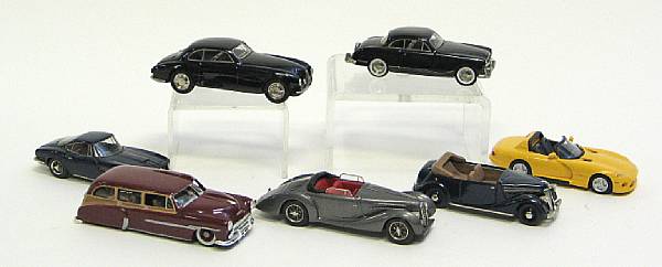 Appraisal: Handmade resin automobiles Lot consisting of CCC Zaubb and Smart