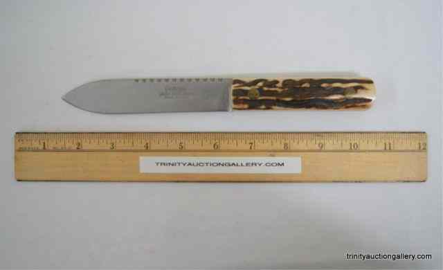 Appraisal: Russell Green River Stag Handle '' Danby KnifeFrom an estate