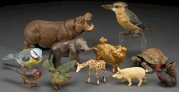 Appraisal: AUSTRIAN COLD PAINTED BRONZE ANIMALS A COLLECTION OF AUSTRIAN COLD