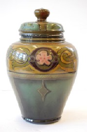 Appraisal: ROYAL BONN LIDDED VASE