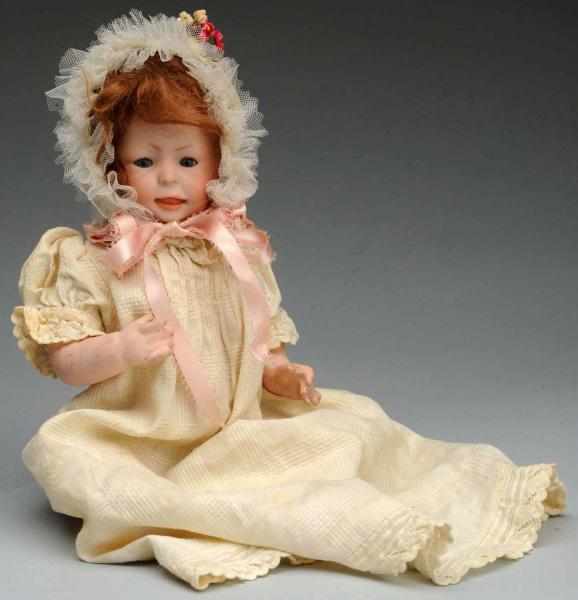 Appraisal: Smiling S H Character Baby Doll German bisque socket head