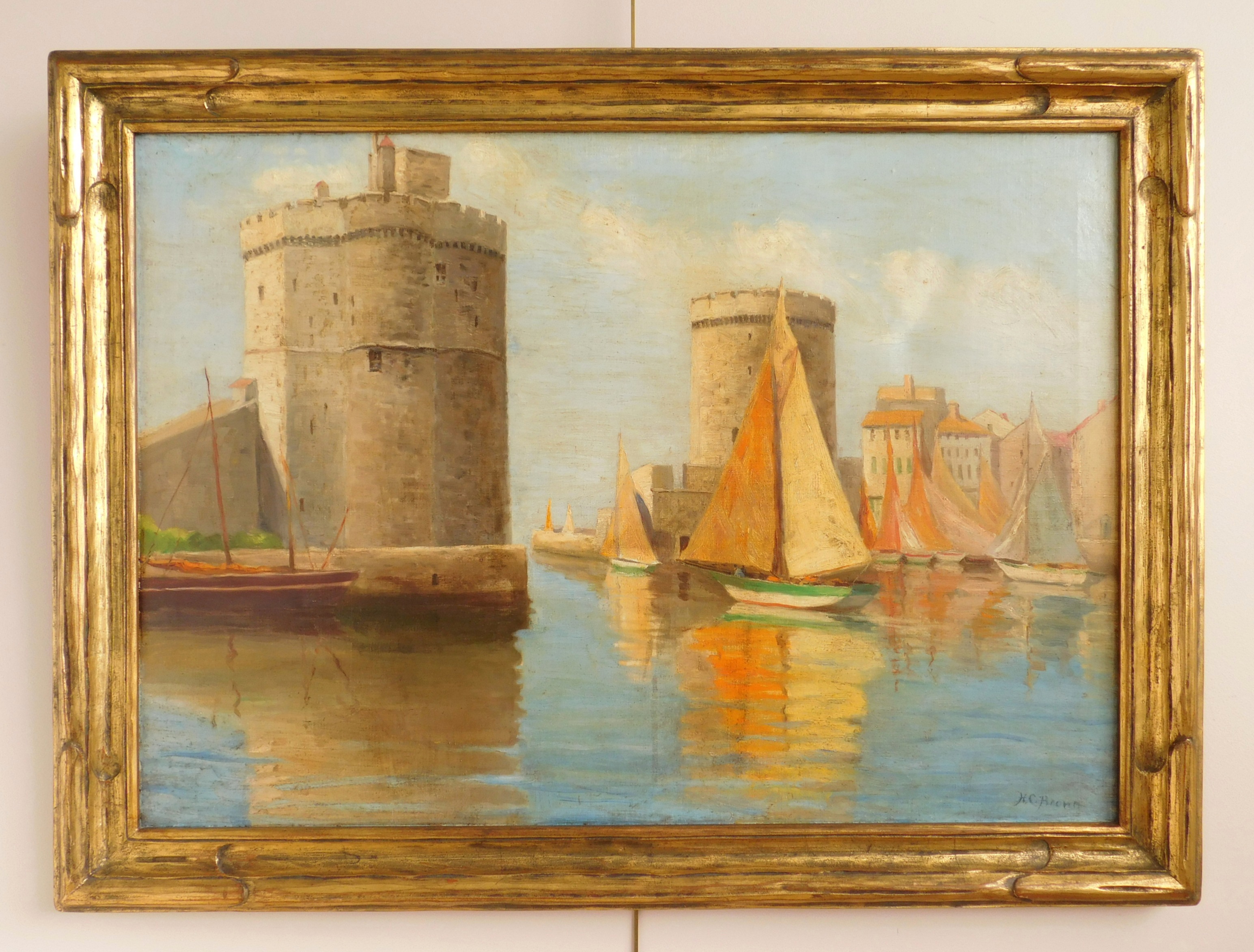 Appraisal: H C Brown American th c Venetian Scene- oil on