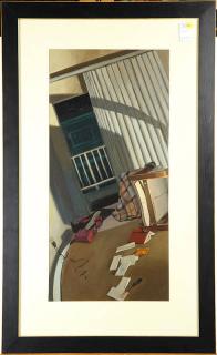 Appraisal: Painting Randall Bantog Randall Bantog American th century Untitled Cluttered