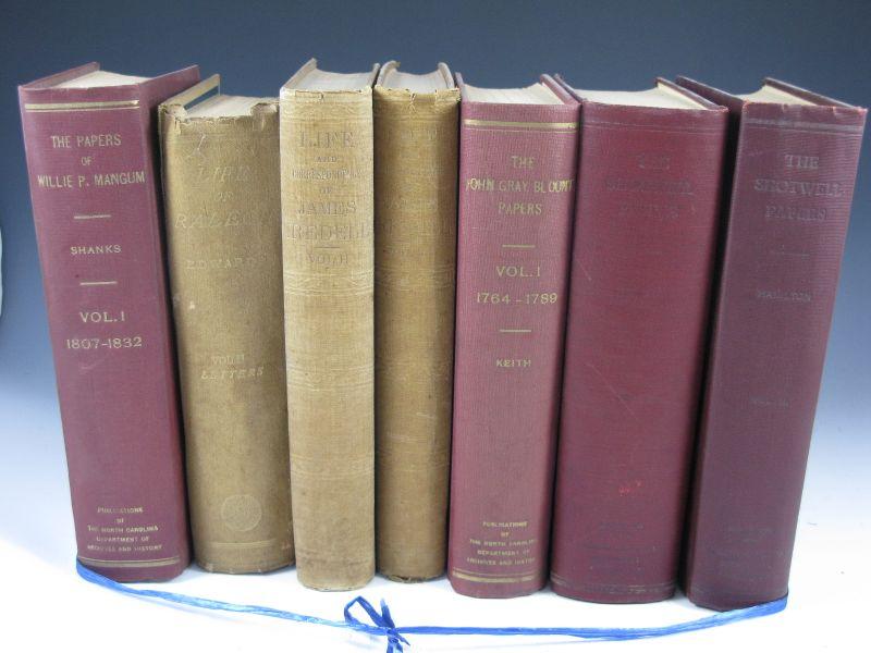 Appraisal: NC Collections covering the writings of Blount Iredell Mangum Raleigh