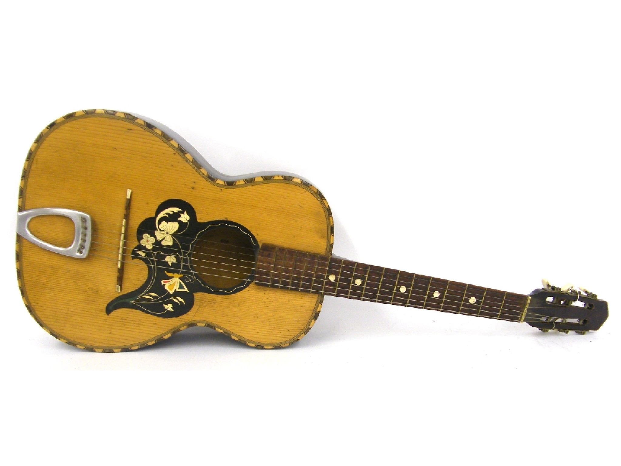 Appraisal: s Italian guitar possibly by Albertini