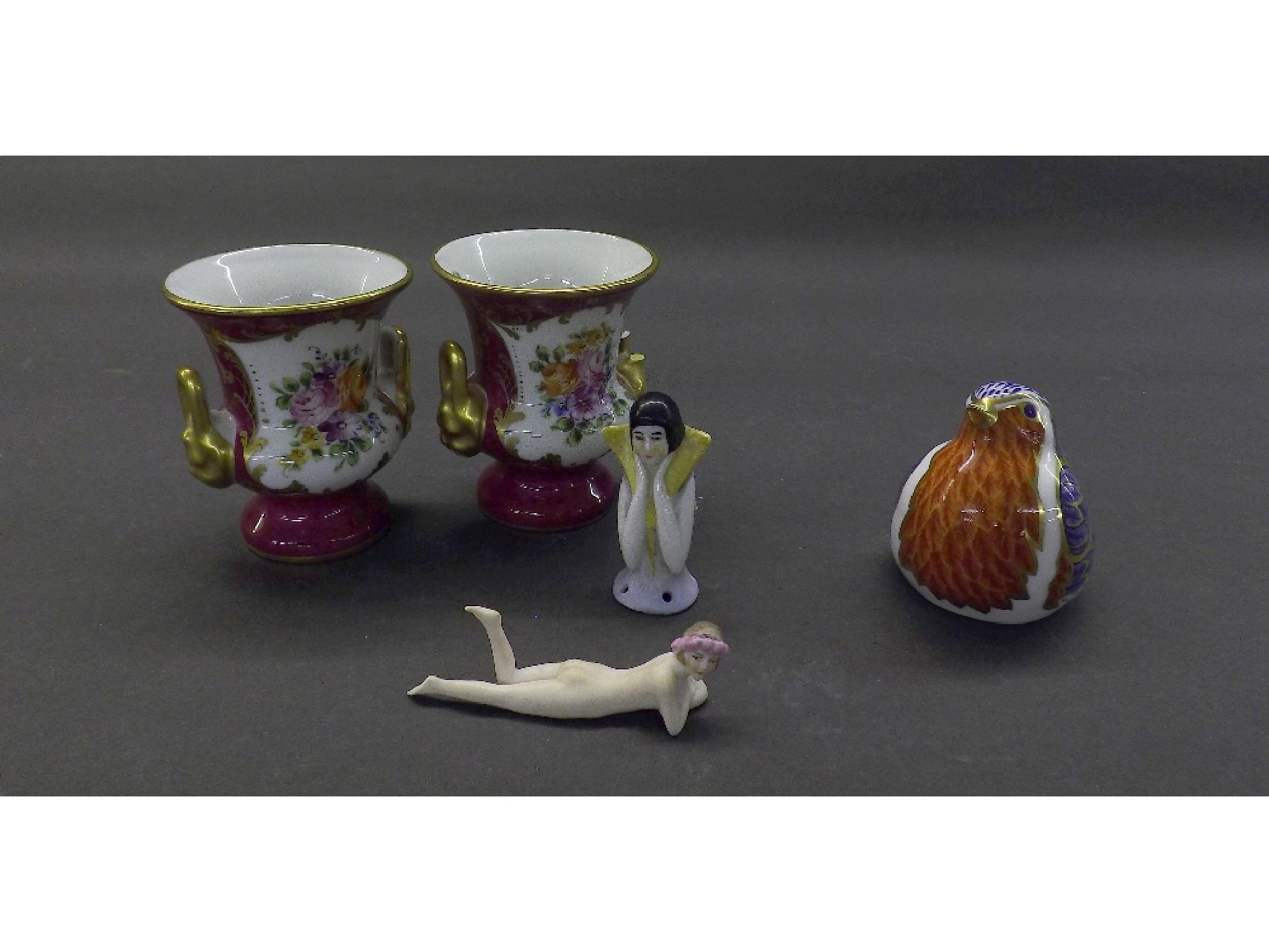 Appraisal: Collection of small items of porcelain to include Art Deco