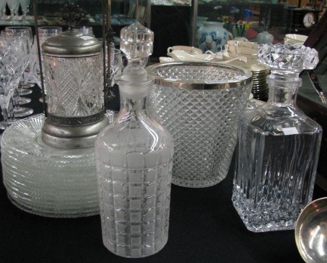 Appraisal: Group of Vintage Pattern Glass including an ice bucket two