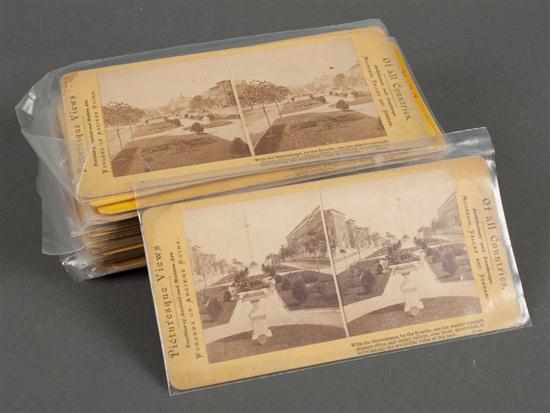 Appraisal: Stereo cards Forty from the picturesque ''Views of all Countries''