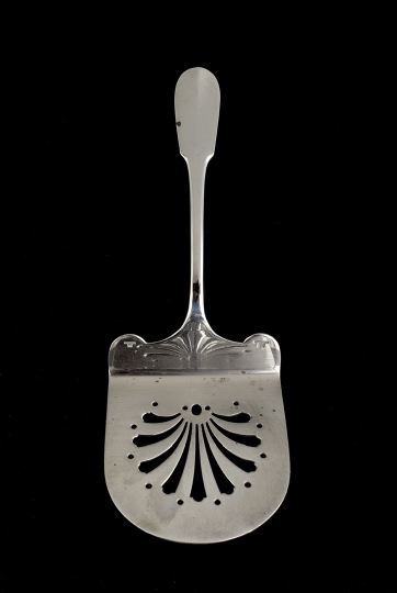 Appraisal: Christofle Cluny -Pattern Silverplate Asparagus Server fourth quarter th century