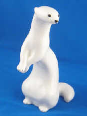 Appraisal: A Russian ceramic polecat on its hind legs Ht cm