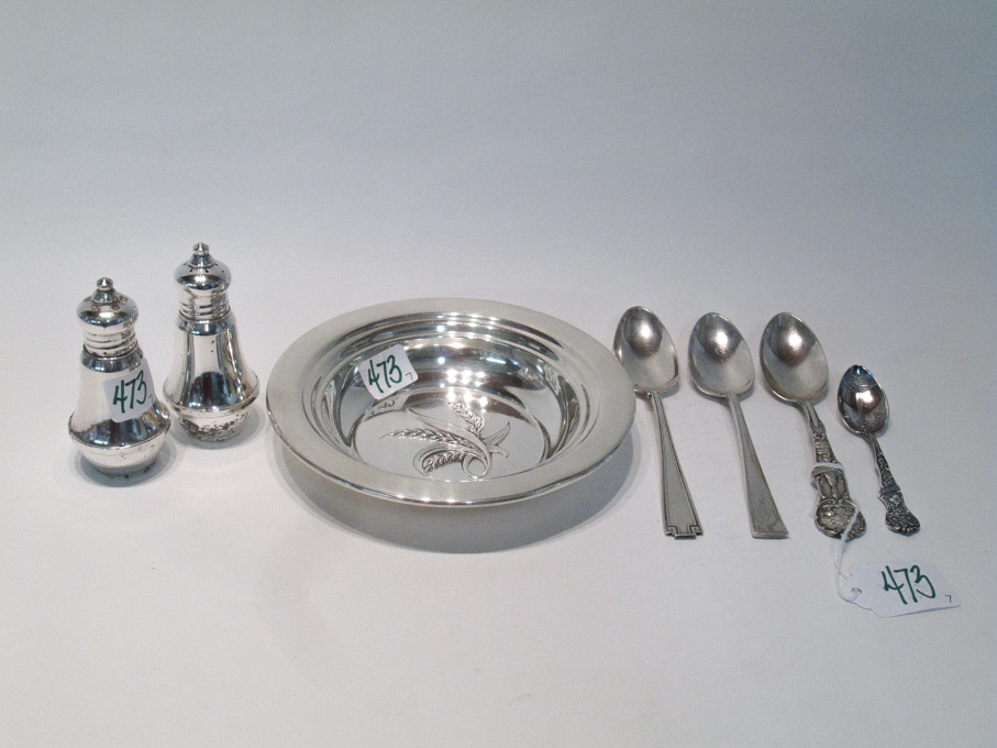 Appraisal: STERLING SILVER TABLEWARE AND FLATWARE seven pieces comprised of Reed