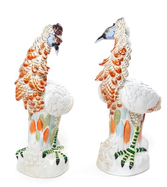 Appraisal: Sale Lot A Pair of Porcelain Ornithological Figures each modeled