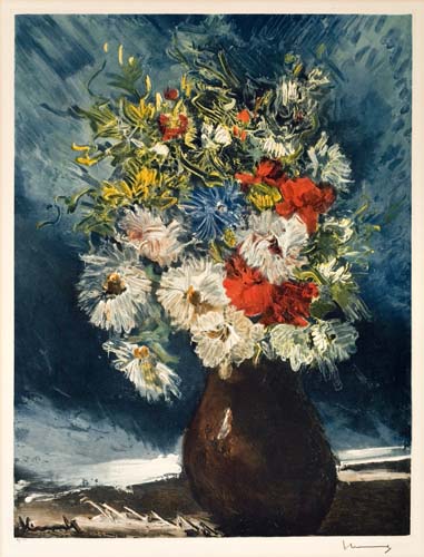 Appraisal: MAURICE DE VLAMINCK after Bouquet Color collotype and stencil x