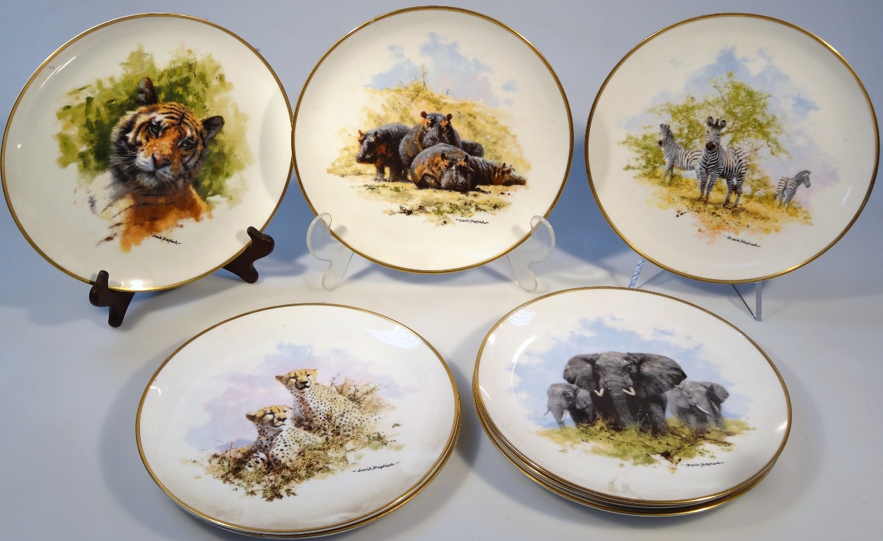 Appraisal: Various Wedgwood David Shepherd Spink limited edition plates to include