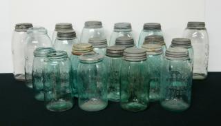 Appraisal: Fruit jars Fruit jars- 'Mason' aqua- gallons and quarts some