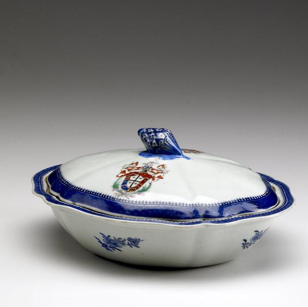 Appraisal: CHINESE EXPORT Armorial vegetable serving dish early th C x